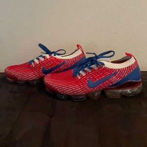 Nike Vapormax Red And Blue used only Once .